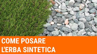 Come posare lerba sintetica nel giardino Tutorial rendering 3D [upl. by Assylem]