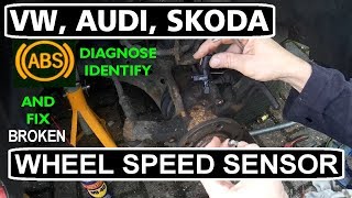 VW Audi Skoda Seat WHEEL SPEED SENSOR fix [upl. by Fiann]