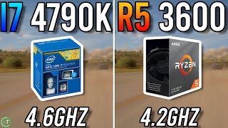 Intel i7 4790k OC vs Ryzen 5 3600  Big Difference [upl. by Aivitnahs]