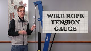 Elevator Mechanics Toolkit  Wire Rope Tension Gauge [upl. by Grimonia]