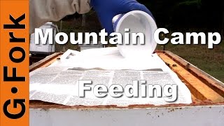 Bee Feeder Dry Sugar Method  Beekeeping 101  GardenFork [upl. by Urata]