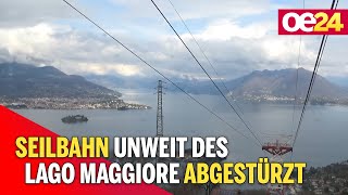 Seilbahn unweit des Lago Maggiore abgestürzt [upl. by Schlosser]