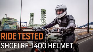 Shoei RF1400 Ride Tested [upl. by Annanhoj]