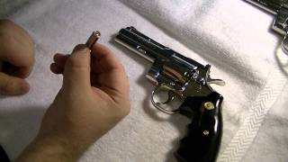 Colt Python 357 Nickel Plated 4quot and 6quot Close Up [upl. by Llabmik]