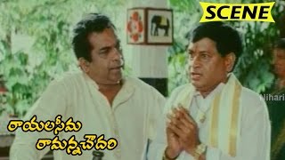 Brahmanandam Breaks MS Narayana Kovai Sarala Marriage  Rayalaseema Ramanna Chowdary Movie Scenes [upl. by Ylecic]