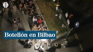 Desalojan un botellón en Bilbao ante la indignación de los vecinos [upl. by Dott462]