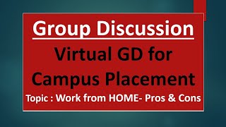 Online Group Discussion for Campus Placement l How to start Group Discussion l Virtual GD for Job 2 [upl. by Carlos]