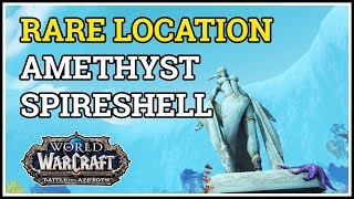 Amethyst Spireshell Rare Location WoW Nazjatar [upl. by Gravante]