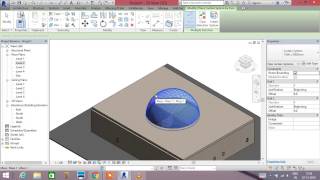 how to draw a dome shape easy in revit [upl. by Ecnerual]