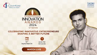 Chinnikrishnan Innovation Awards 2024  13th Edition  Cavinkare  MMA  IIT Madras  14th Sep [upl. by Idzik]