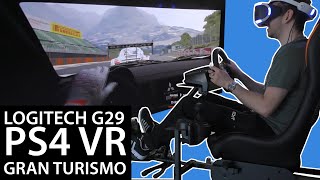 Logitech G29 Racing Wheel PS4 VR Gran Turismo Sport Review [upl. by Lyrradal]