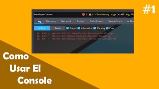 Como usar el Console en roblox [upl. by Aicilra496]
