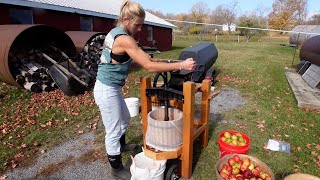 Apple Cider Pressing 🍎  Fall Vlog [upl. by Mcfarland]