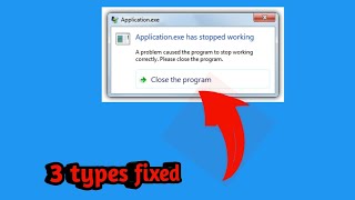 A Problem Caused the Program to Stop Working Correctly Windows Will Close The Program and Notify You [upl. by Berthe]