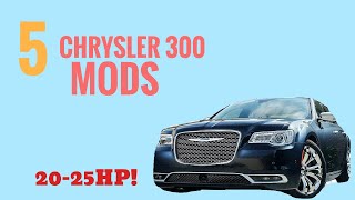 Top 5 Chrysler 300C Mods Increase HorsePower amp Torque CHEAP [upl. by Erasme689]