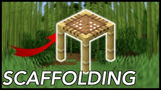 How To Use SCAFFOLDING In Minecraft [upl. by Gaither]