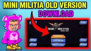 MINI MILITIA OLD VERSION UNLIMITED AMMO AND NITRO GAMEPLAY [upl. by Reizarf]