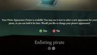 How To Use Appearance Potion Sea of Thieves [upl. by Ahtael]