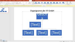 Organigramm mit PowerPoint erstellen [upl. by Roch]