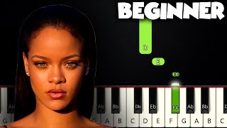 Diamonds  Rihanna  BEGINNER PIANO TUTORIAL  SHEET MUSIC by Betacustic [upl. by Iverson]