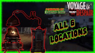 quotVoyage Of Despairquot ALL 6 PART LOCATIONS For The quotDistillation Kitquot COD Black Ops 4 Zombies [upl. by Anaxor]