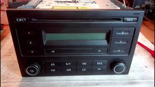 Volkswagen Rcd 200 Radio Code Decode Unlock [upl. by Arly]