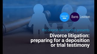 Divorce litigation preparing for a deposition or trial testimony [upl. by Ebag]