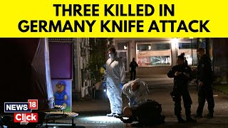 Germany News  3 Killed Several Injured In Knife Attack At Festival In Germanyd Election Win  N18G [upl. by Dennet887]