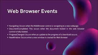 Web Browser  C Windows Forms Control [upl. by Akinnej]