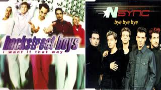 Bye Bye That Way Backstreet Boys vs NSYNC Mashup [upl. by Crespi919]