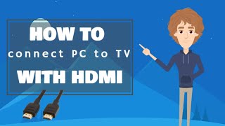 How to connect PC to TV with HDMI [upl. by Nita]