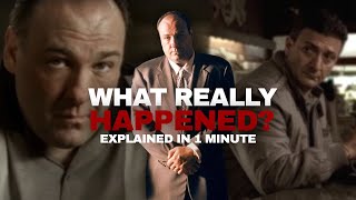 The Sopranos Ending Explained in 1 MINUTE [upl. by Balliol531]