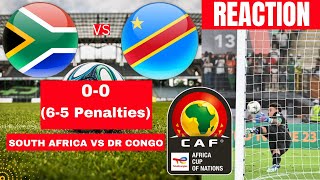 South Africa vs DR Congo 00 65 Penalties Live Africa AFCON Football Match Score Highlights Bafana [upl. by Enajaras162]