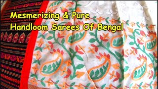 Original Artisans Of Pure Bengal Handloom Saree Resham Muslin Jamdani Organic Cotton Garad amp More [upl. by Gnouhk]