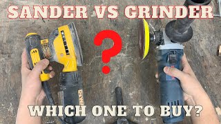 Sander VS Grinder Which one to buy for woodworking shop [upl. by Suraved]