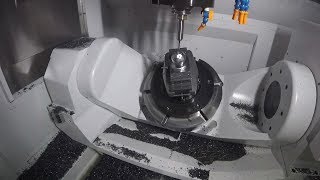 Getting Started With 5Axis  PowerMill and Okuma Genos M460V 5AX  Dimpled Sphere [upl. by Octavia934]