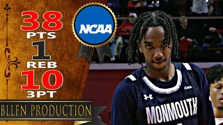 Abdi Bashir Jr 05  CareerHigh 38 Pts amp 10 Threes Highlights｜Monmouth vs Rutgers｜20241115 [upl. by Kaya575]