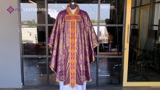 Majestic violet Gothic Chasuble By PSG Vestments [upl. by Gallager]