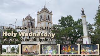 Holy Week Procession at Tuburan Cebu Philippines ​⁠ Holy Wednesday  TravelLito [upl. by Aremmat300]