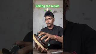 Ceiling fan repair 🪛💡🪛 kumarbapi minivlog electrical purijagannath 🙏 [upl. by Kcirederf341]