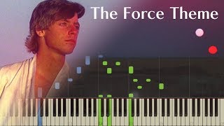 Star Wars  The Force Theme  Piano Synthesia [upl. by Eniamerej501]