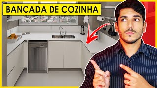 BANCADA DE COZINHA  18 TIPOS DE BANCADA PORCELANATO GRANITO QUARTZO E MUITO MAIS [upl. by Petuu]