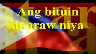 Lupang Hinirang Instrumental Lyrics by filia [upl. by Suivatnod]