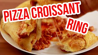 Pizza Croissant Ring Super lecker und schnell gemacht [upl. by Paulson342]