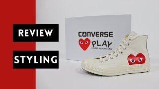 Comme Des Garcons Converse Review  How to Style [upl. by Erodavlas]