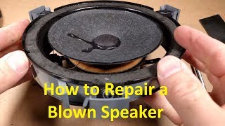 How to Repair a Blown Speaker [upl. by Jillene610]