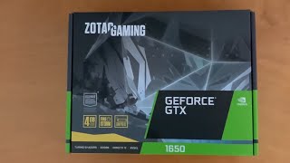 Zotac GTX 1650 Low profile unboxing and installation [upl. by Inga]