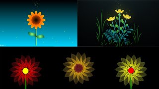 ✅ 5 PROYECTOS DE FLORES AMARILLAS CON HTML CSS JS Y PYTHON 🌻 [upl. by Vasta651]