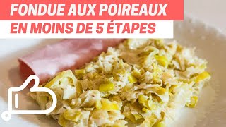 Recette Facile de Fondue aux Poireaux  Cuisine Gourmande et Réconfortante [upl. by Katey]