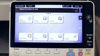 How to scanprint from a USB to a Konica Minolta Bizhub device  SumnerOne [upl. by Haek]